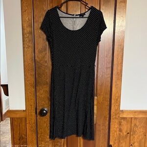 The Limited Black and White Sheath Midi Dress